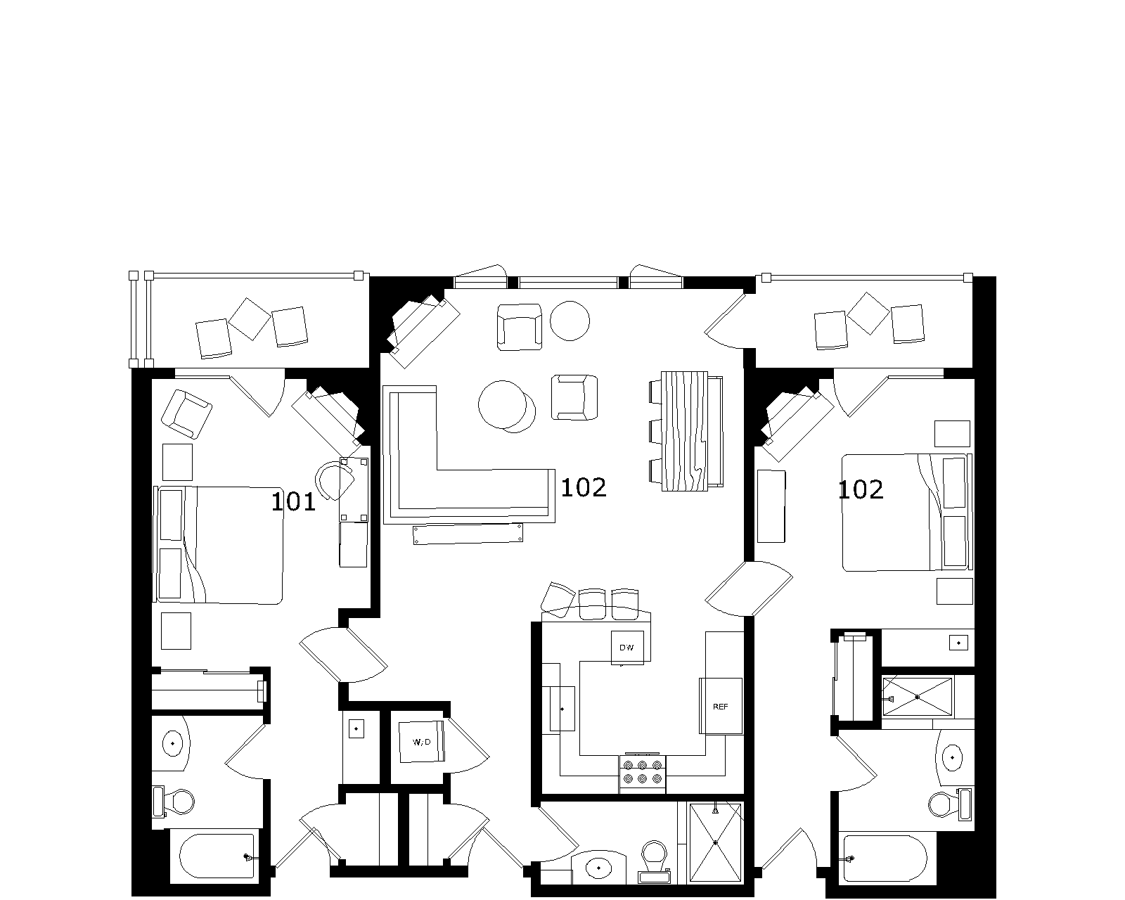 Hotel Room Floor Plan